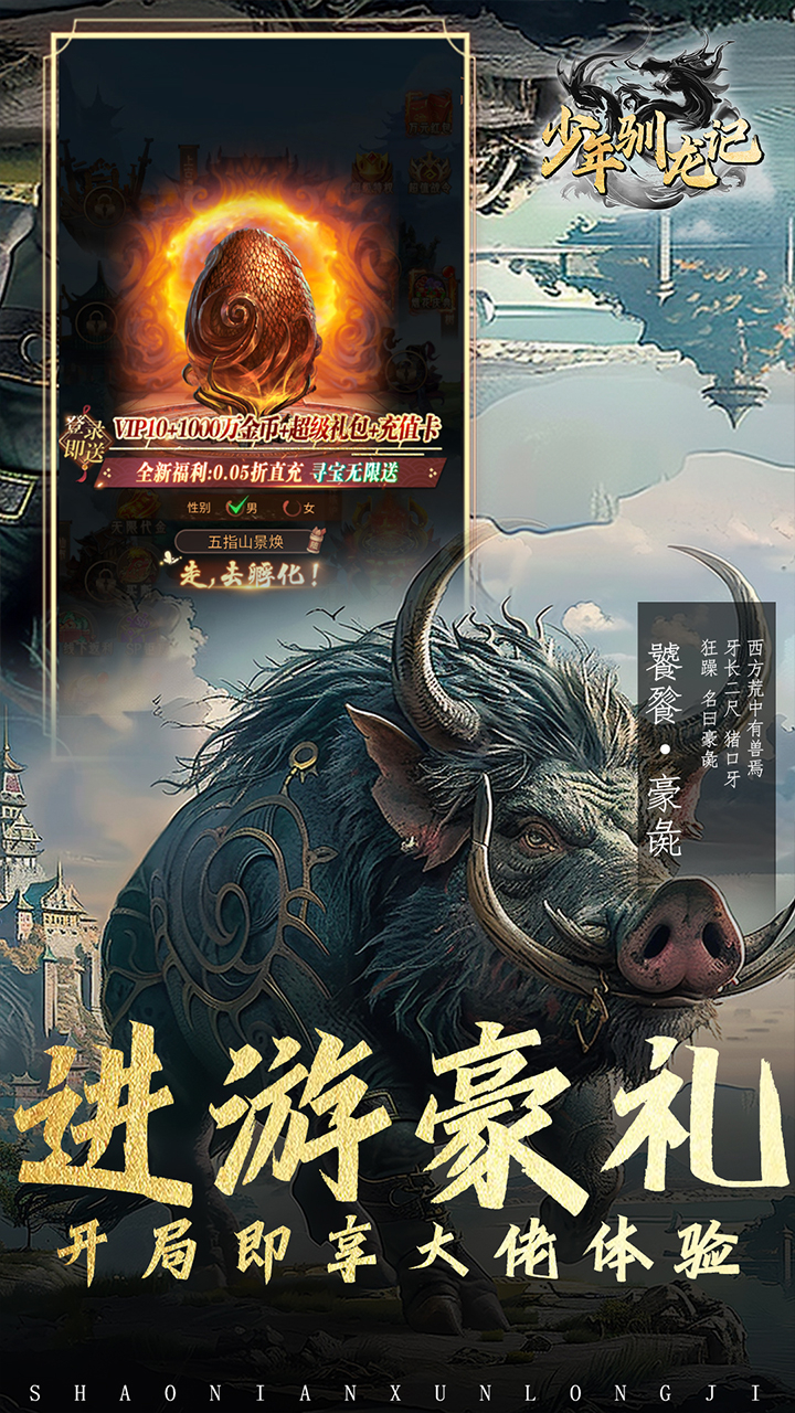 少年驯龙记0.05折GM买断版截图
