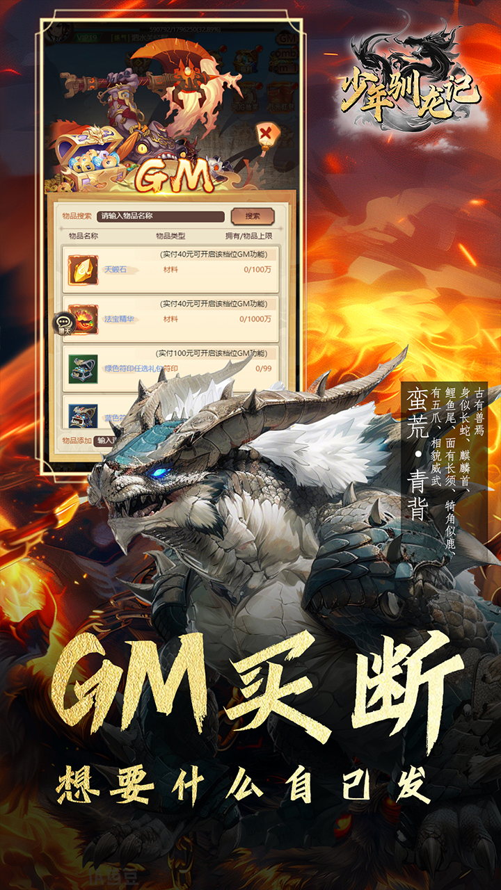 少年驯龙记0.05折GM买断版截图